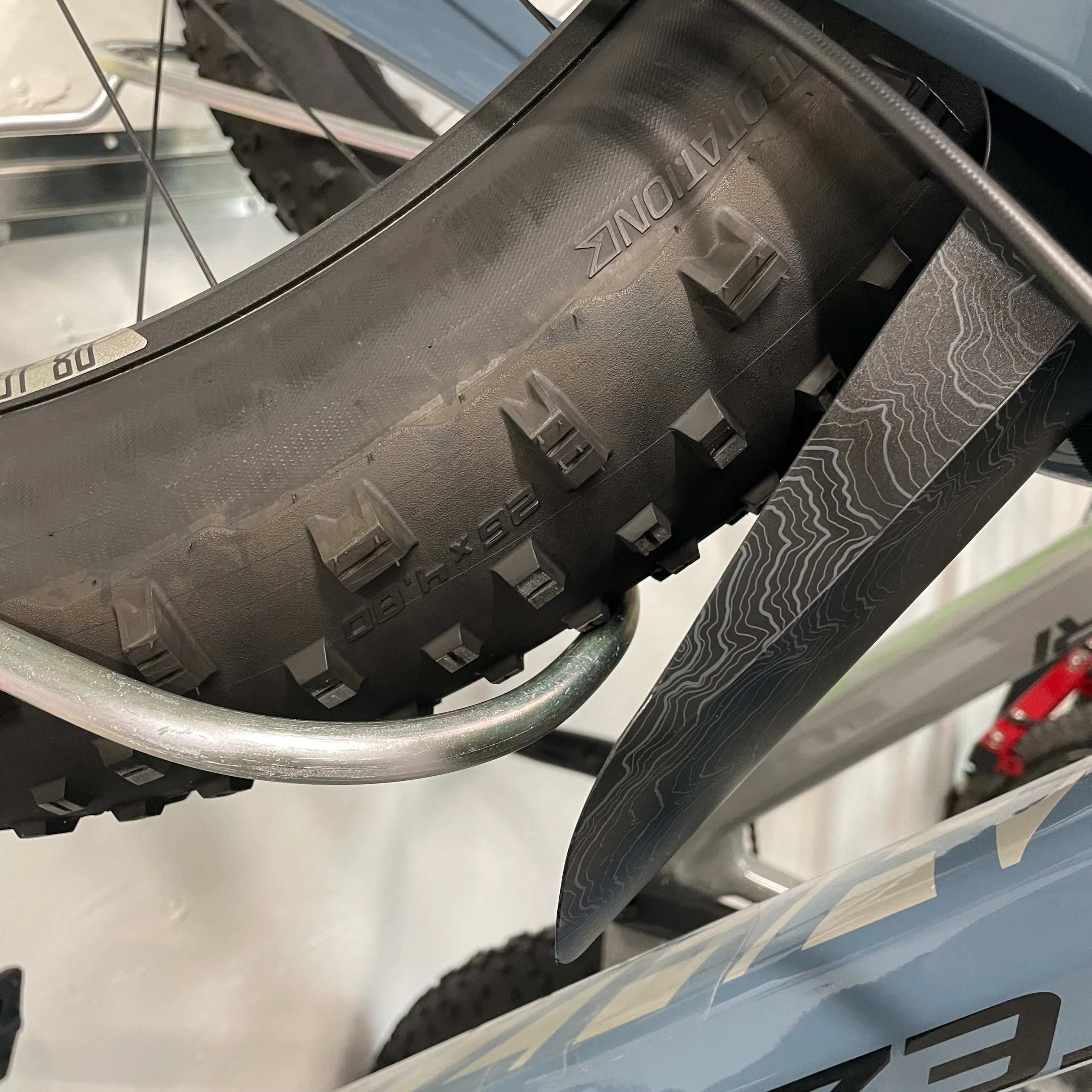 Fat Tyre Tilt & Pivot Garage Bike Rack - Image 9